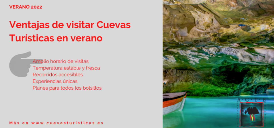 Disfruta del verano y de las vacaciones en las Cuevas y en las Minas de la Asociación de Cuevas Turísticas Españolas
