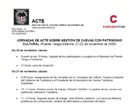 Jornadas de Acte sobre gestión de cuevas con patrimonio cultural